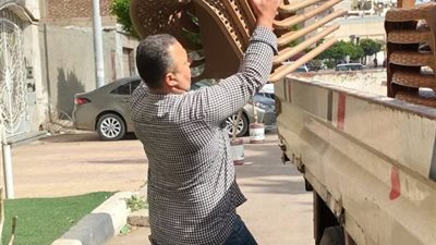 رفع 383 حالة إشغال خلال حملتين متتابعتين بشوارع دمنهور