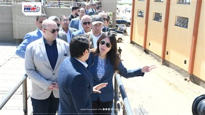 وزيرة الإسكان ومحافظ الفيوم يتفقدان محطتي معالجة «كحك» و«يوسف الصديق»