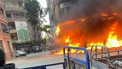 النيابة العامة تنتدب المعمل الجنائي لكشف ملابسات حريق مطعم بفيصل