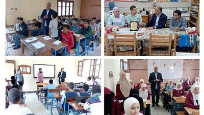 تعليم بني سويف: انتظام الدراسة وتفعيل الأنشطة خلال جولة تفقدية ببا
