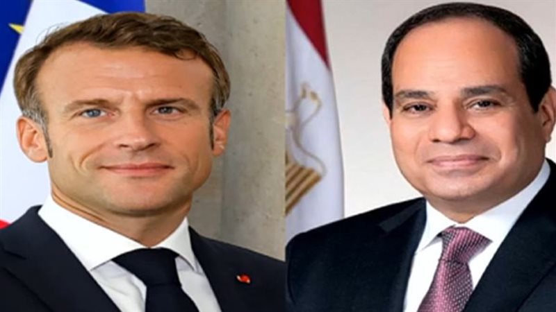 الرئيس السيسي - ماكرون