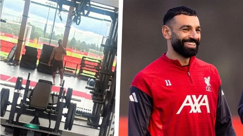 محمد صلاح في تدريبات