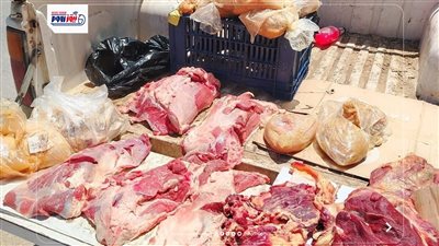 ضبط 51 كيلو لحوم ودواجن فاسدة وغير صالحة للاستهلاك الآدمي بأحد المطاعم بالفيوم