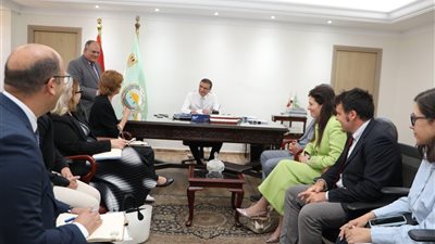وزير الزراعة يبحث مع وفد أوروبي وإيطالي تعزيز الأمن الغذائي