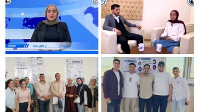 بنى سويف| إطلاق أول بودكاست ونشرة إخبارية تلفزيونية لطلاب جامعة بنى سويف الأهلية