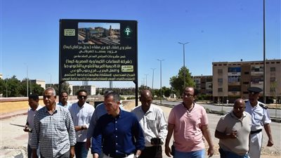 محافظ أسوان يتابع معدلات التنفيذ بكبارى المشاة بالسيل وكيما