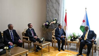 نيابة عن السيسي..مدبولي يشارك في تنصيب رئيس جيبوتي ويبحث تعزيز التعاون المشترك