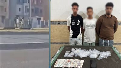 نهاية فيديو المخدرات.. الأمن يضبط ٣ متهمين وبحوزتهم بودر في أكتوبر