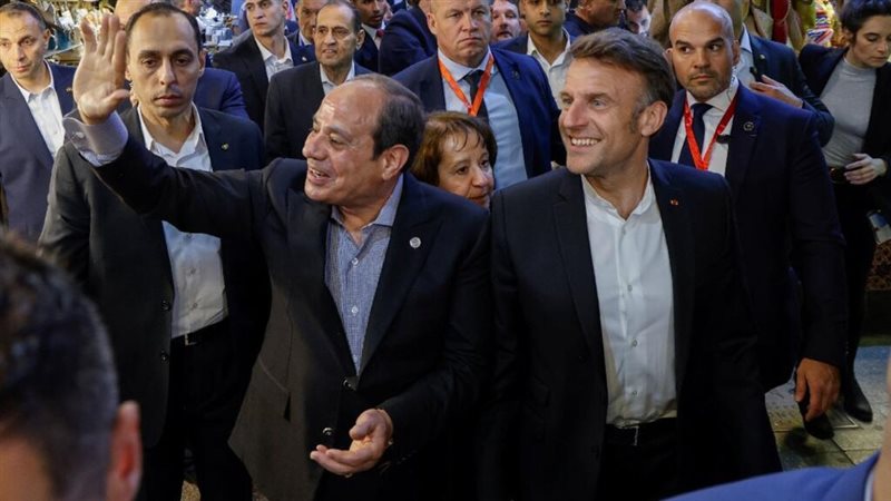 ماكرون والرئيس السيسي