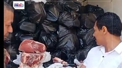 تموين الفيوم يضبط 5 أطنان لحوم مجمدة فاسدة داخل سيارة 