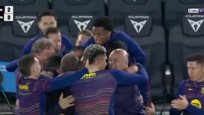 أهداف وملخص مباراة برشلونة وريال مدريد الشوط الأول في الدوري الإسباني 2025-26