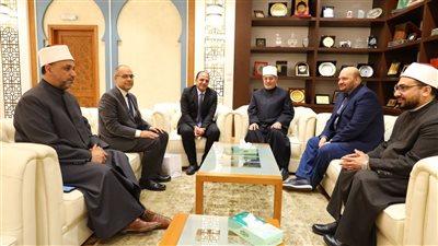 نائب رئيس هيئة الرقابة النووية يزور مفتي الجمهورية تقديرا لدعمه لمجلة الهيئة