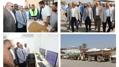 يسع 60 ألف طن.. محافظ بني سويف يتابع ميدانياً توريد القمح بمُجمّع الصوامع بسدس