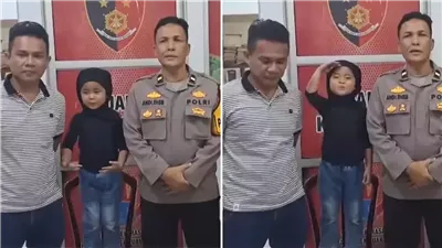 بينما تبحث الشرطة عن والديها.. طفلة ضائعة ترقص بشكل لطيف أمام الكاميرا 