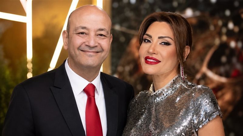 عمرو أديب ودينا طلعت