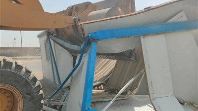 دمنهور: إزالة فورية لكرفان مخالف على أرض زراعية في المهد