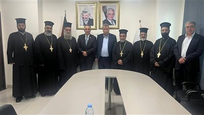 خوري يستقبل كهنة محافظة رام الله ويبحث أوضاع الكنائس بحضور رئيس بلدية رام الله