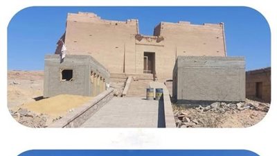 مصدر لجنة بـ الأعلى للآثار: إزالة المباني أمام معبد كلابشة في أسوان 