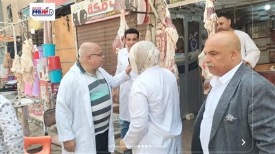 حملة رقابية بسنورس بالفيوم لضبط محال الجزارة والدواجن