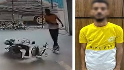 ضبط متهم بإتلاف دراجة نارية بالزيتون بسبب خلافات داخل جراج بالقاهرة