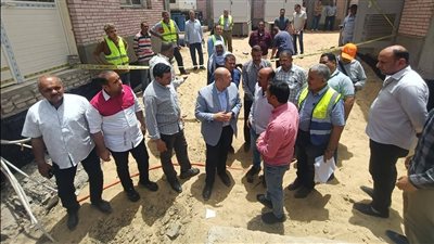 نائب محافظ الجيزة يتفقد عددا من المشروعات الخدمية بمركز منشأة القناطر
