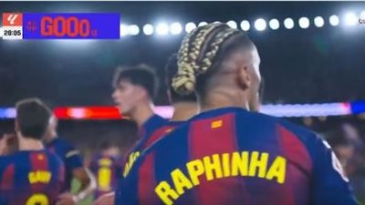 أهداف وملخص مباراة برشلونة وريال بيتيس الشوط الأول في الدوري الإسباني 2025-26
