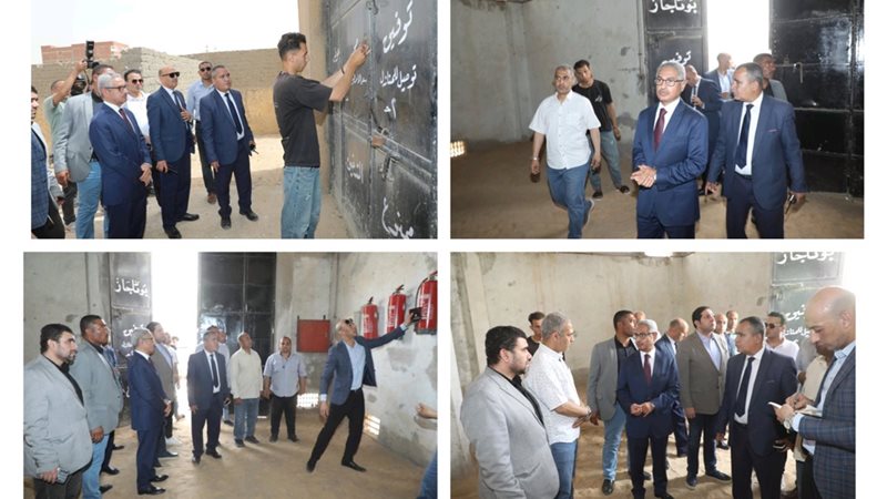 محافظ بنى سويف خلال