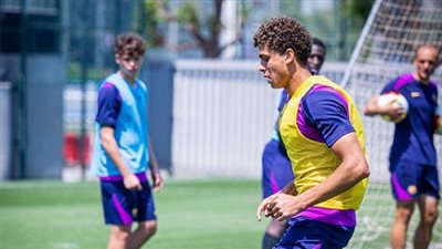 حمزة عبد الكريم يشارك في تدريبات برشلونة استعدادًا لنصف نهائي كأس الأبطال