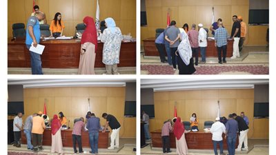 بنى سويف |تسليم نظارات طبية للمستفيدين من قافلة القبطية الإنجيلية 