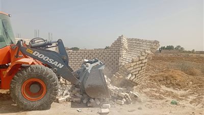 حملات بالسويس لإزالة التعديات واسترداد أراضي الدولة والحفاظ على الرقعة الزراعية