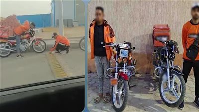 ضبط شخصين أتلفا مطب صناعي للسير عكس الاتجاه بحدائق أكتوبر