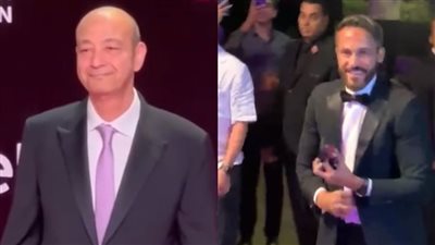 يوسف الشريف وعمرو أديب على ريد كاربت العرض الخاص لفيلم 7 Dogs |فيديو