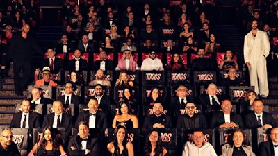 تركي آل الشيخ يشارك صورا جديدة من احتفاله بفيلمه الجديد برفقة أنغام وعمرو دياب