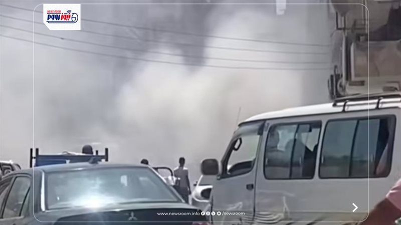 جانب من الحريق 