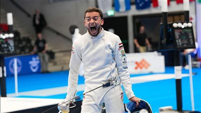 محمد السيد يفوز بذهبية كأس العالم لسيف المبارزة بسويسرا