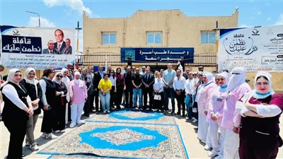 إقبال كبير على  قافلة «نَطْمَن عليك» التي نظمتها  الرعاية الصحية ببورسعيد