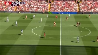 نتيجة وأهداف مباراة ليفربول وبرينتفورد الشوط الثاني (1-1) في الدوري الإنجليزي 