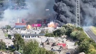 ألمانيا.. حريق سفينة شحن في ميناء هامبورج يصيب 8 أشخاص
