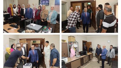 بجولة بالديوان.. محافظ بني سويف يُهنئ العاملين بمناسبة حلول عيد الأضحى المبارك