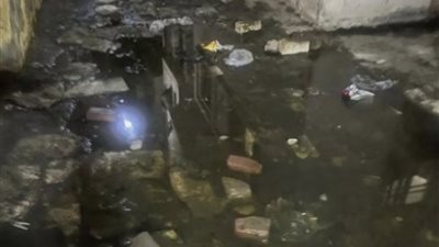 بيوتنا غرقانه مياة صرف..استغاثة عاجلة من أهالي منطقة قولنجيل بالمنصورة