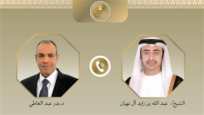 وزير الخارجية يبحث مع نظيره الإماراتي التطورات الاقليمية