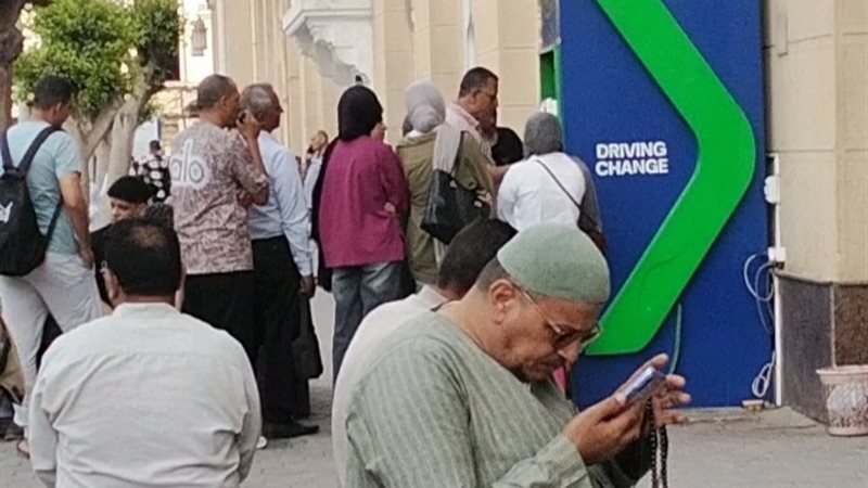 جانب من الازدحام