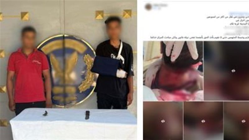 المتهمان عقب القبض
