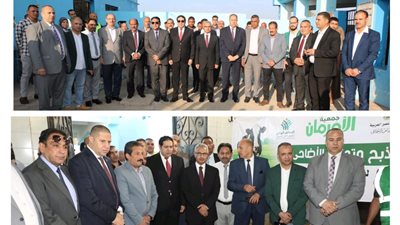 محافظ بني سويف يشهد ذبح الأضاحي لتوزيعها على الأسر والفئات الأولى بالرعاية