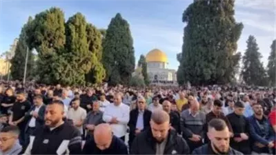 140 ألف مُصلٍّ يحيون صلاة عيد الأضحى في الأقصى رغم القيود الإسرائيلية
