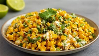 طريقة سلطة الذرة المكسيكية بالمايونيز…من المطبخ المكسيكي