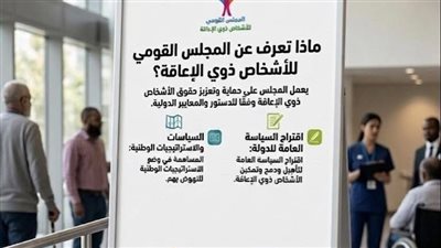 المجلس القومي للأشخاص ذوي الإعاقة يبرز أهم ما يقدمه لذوي الإعاقة 