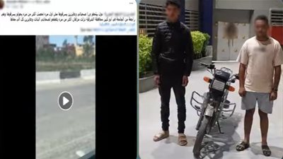 بسبب أولوية المرور.. ضبط طالبين لاحقا فتاة بدراجة نارية بدون لوحات في الشرقية