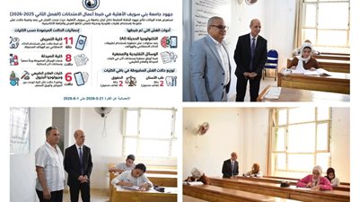 باستخدام الـ Ai.. ضبط 29 حالة غش بكليات بنى سويف الأهلية