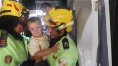 الحماية المدنية تنقذ سيدة ألمانية وأطفالها من داخل مصعد معطل بالتجمع